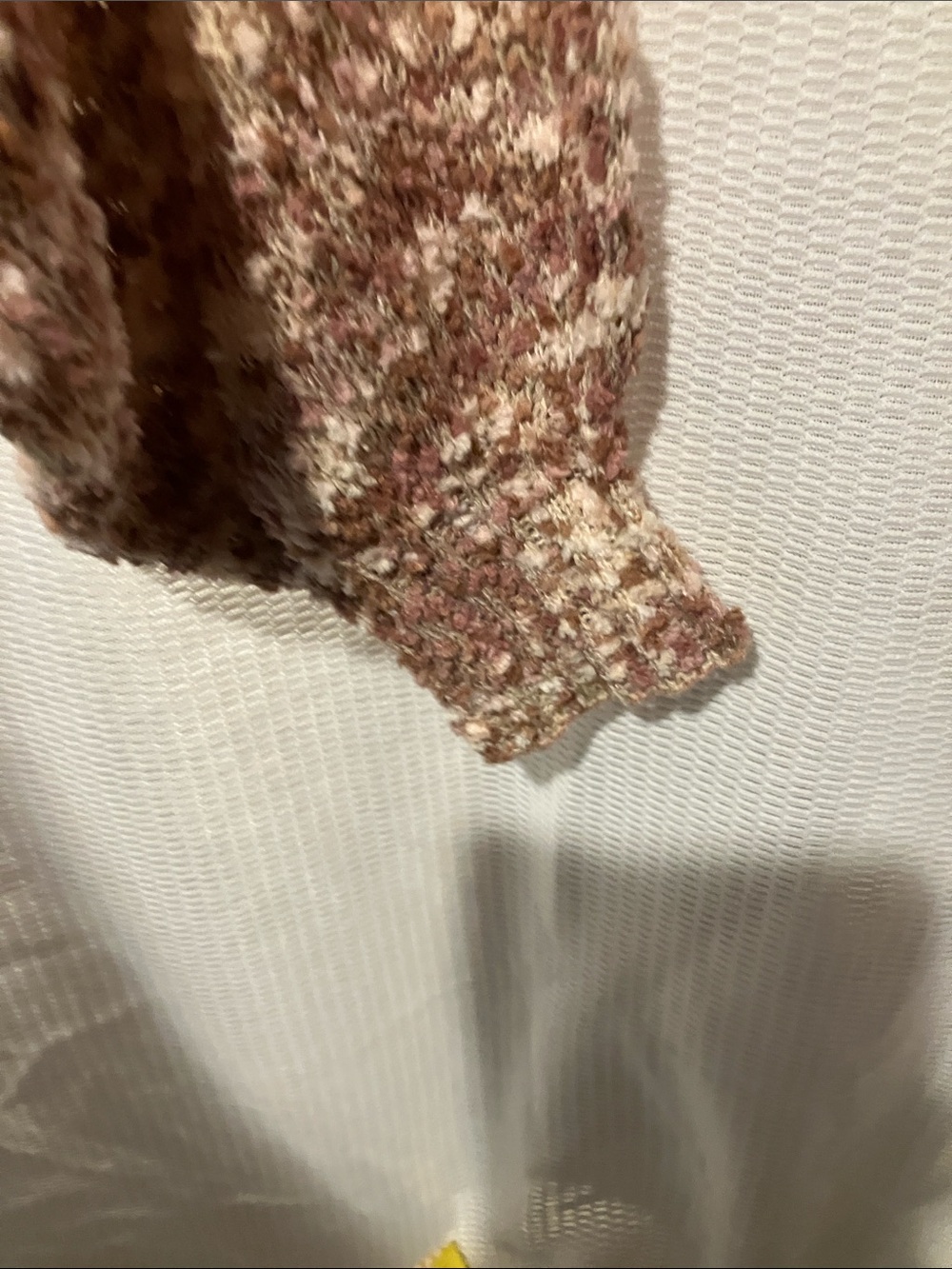 Nine West Marled Crewneck Sweater in Blush and Cream - Picture 11 of 14